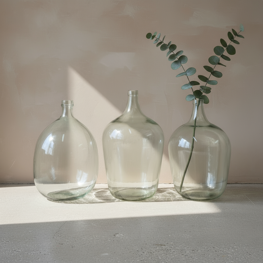 Vintage Glass Demijohn - Design Vintage
