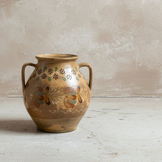 Vintage Hungarian Painted Urn - Design Vintage