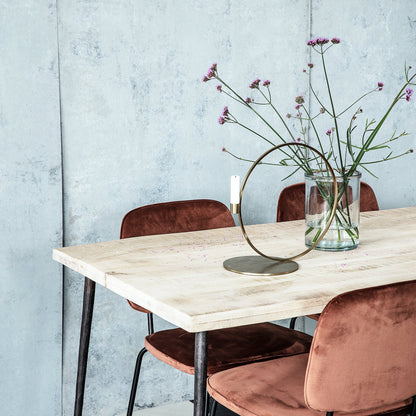 Industrial Mango Dining Table - Design Vintage