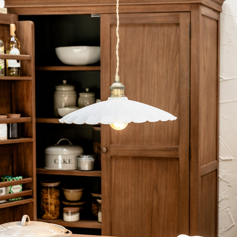 Chalk Scallop Pendant