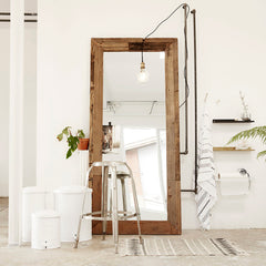 Large Recycled Wood Mirror