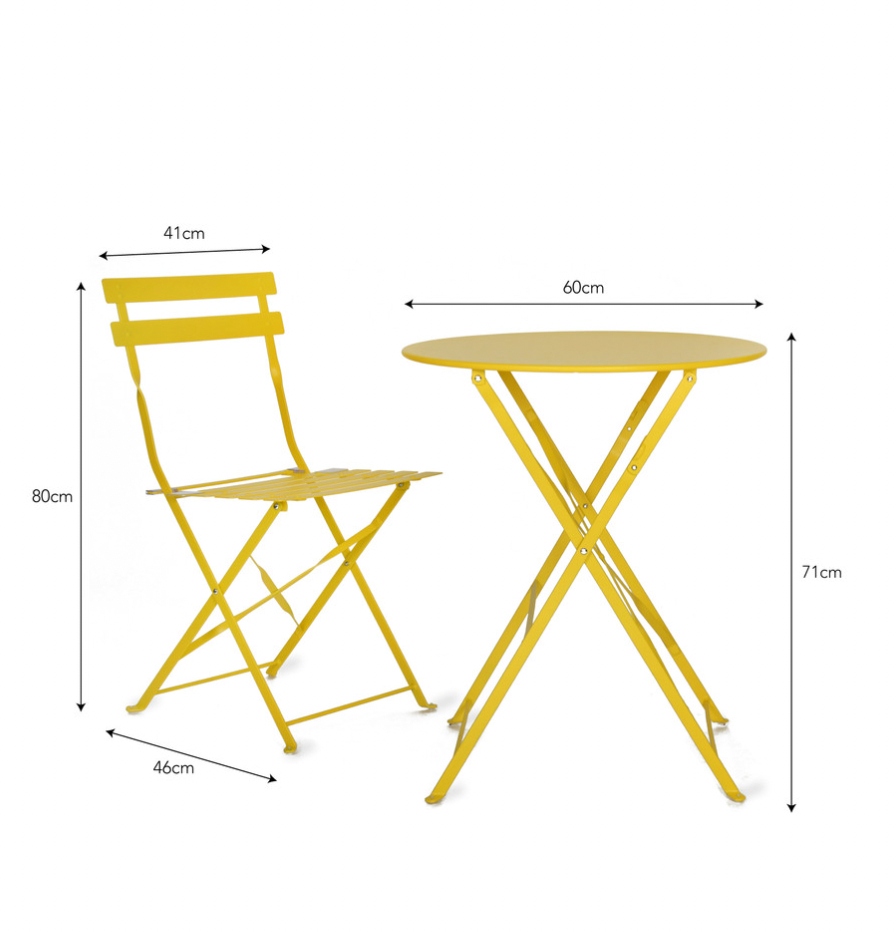 Lemon Cafe Bistro Set Design Vintage Garden Dining Table French