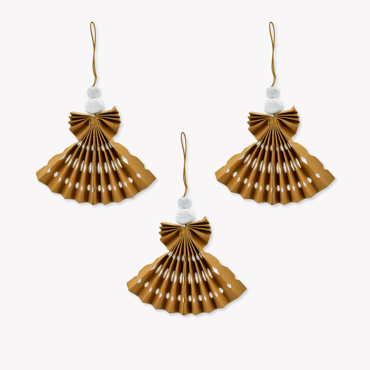 Set of Cinnamon Paper Angels - Design Vintage
