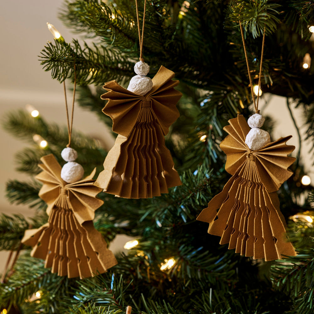 Set of Cinnamon Paper Angels