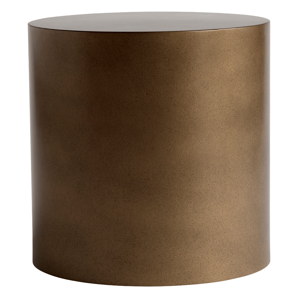 Honey Metal Drum Table - Design Vintage