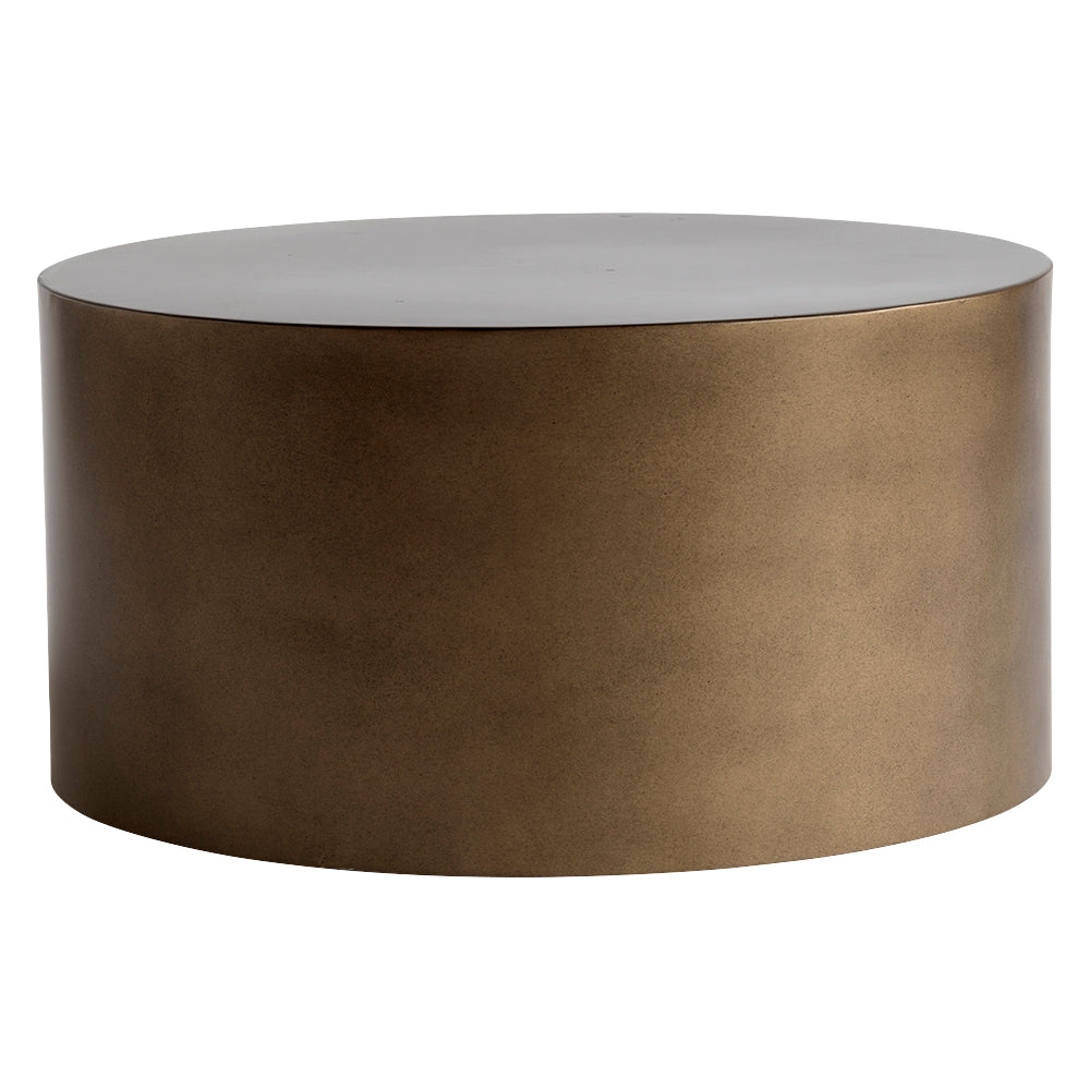 Honey Metal Drum Table - Design Vintage