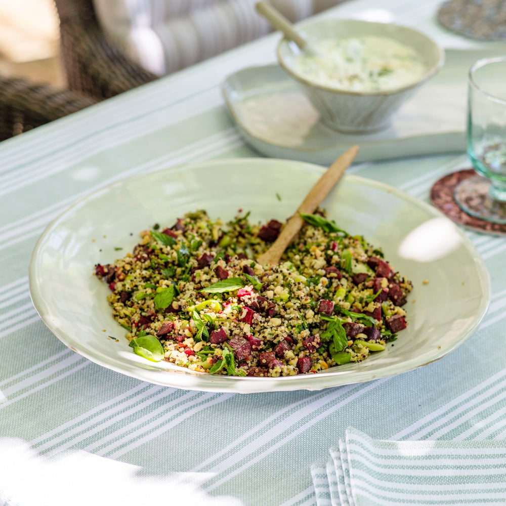 Glazed Stoneware Mezze Plate