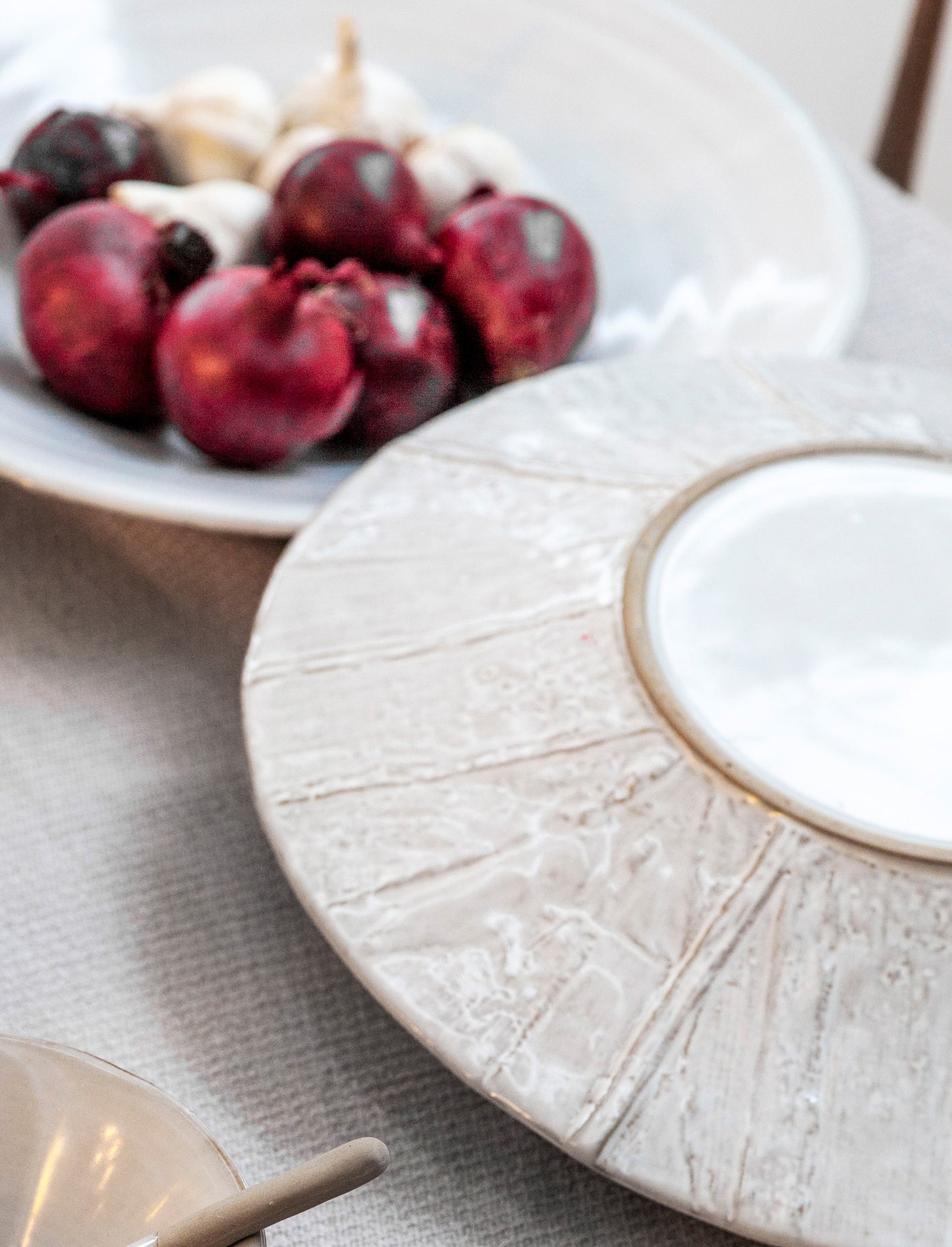 Glazed Stoneware Mezze Plate
