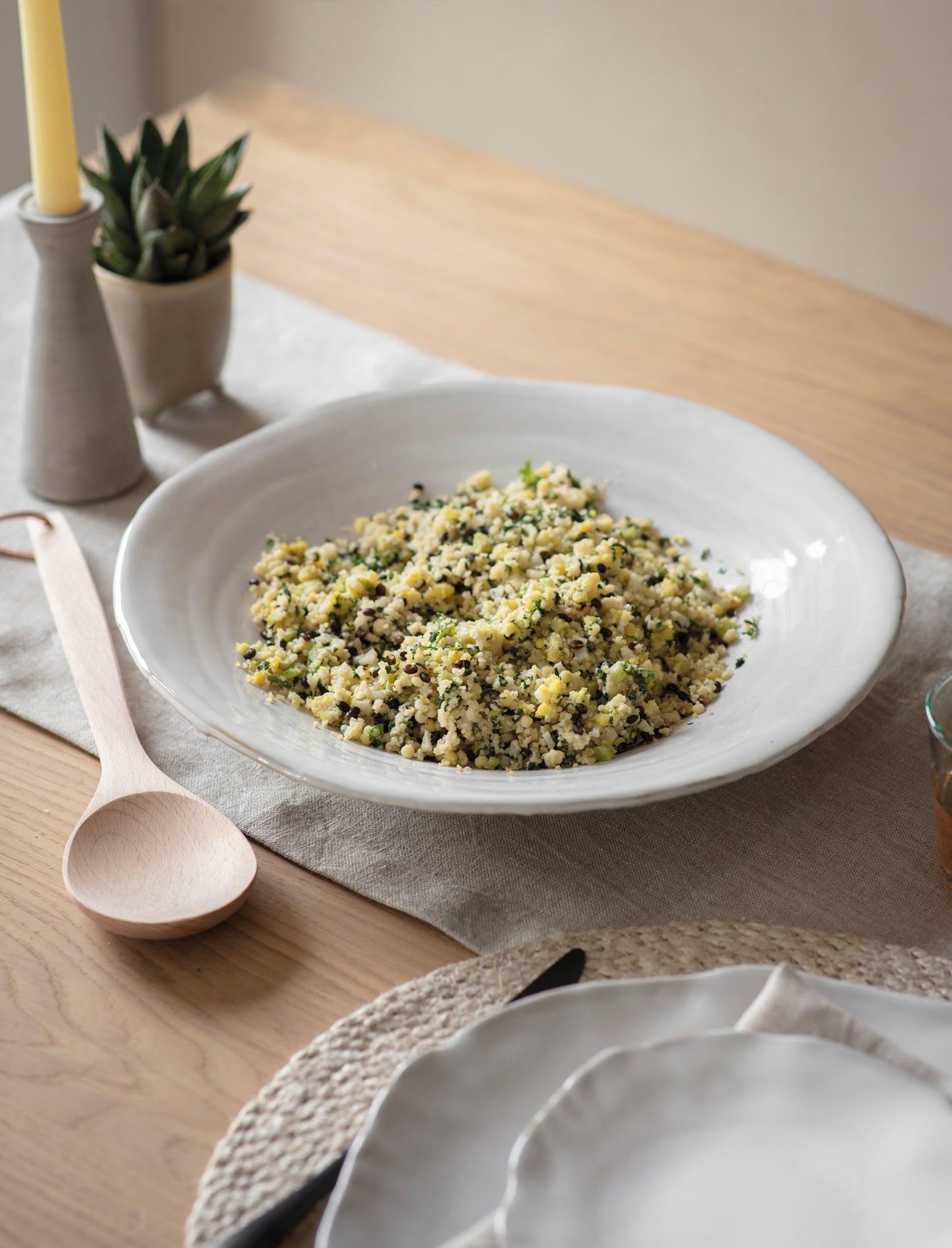 Glazed Stoneware Mezze Plate