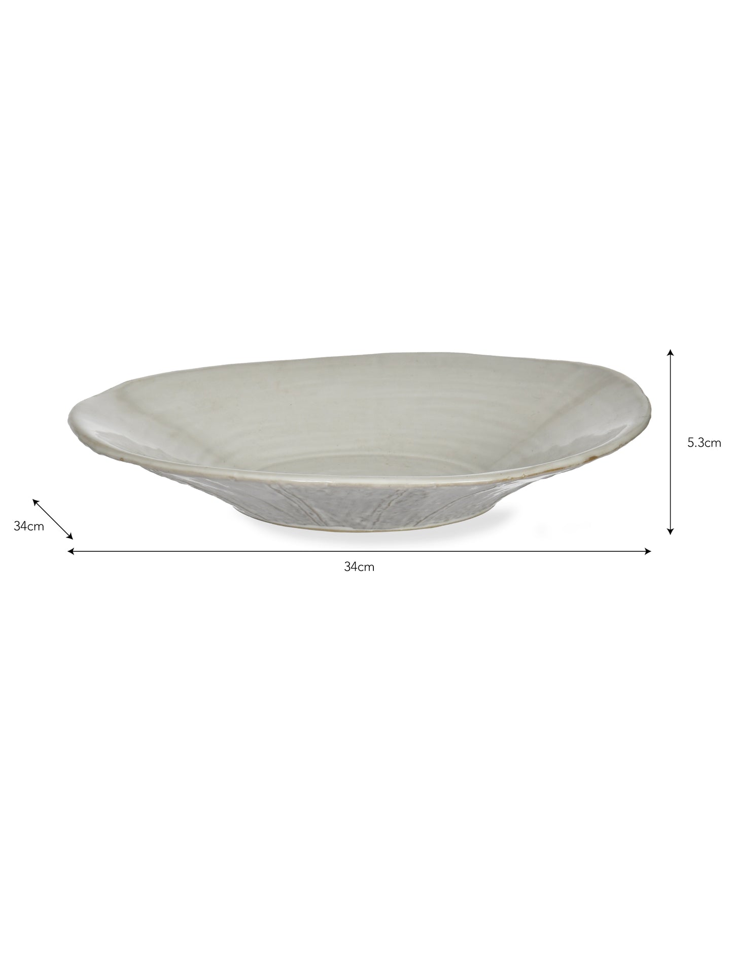 Glazed Stoneware Mezze Plate