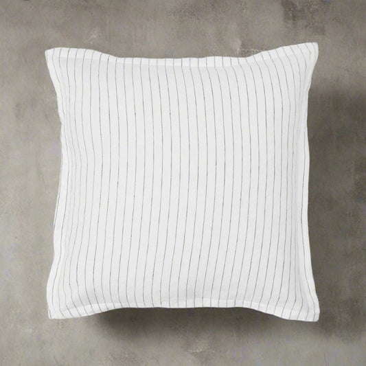 Mari Stripe Linen Cushion - Design Vintage