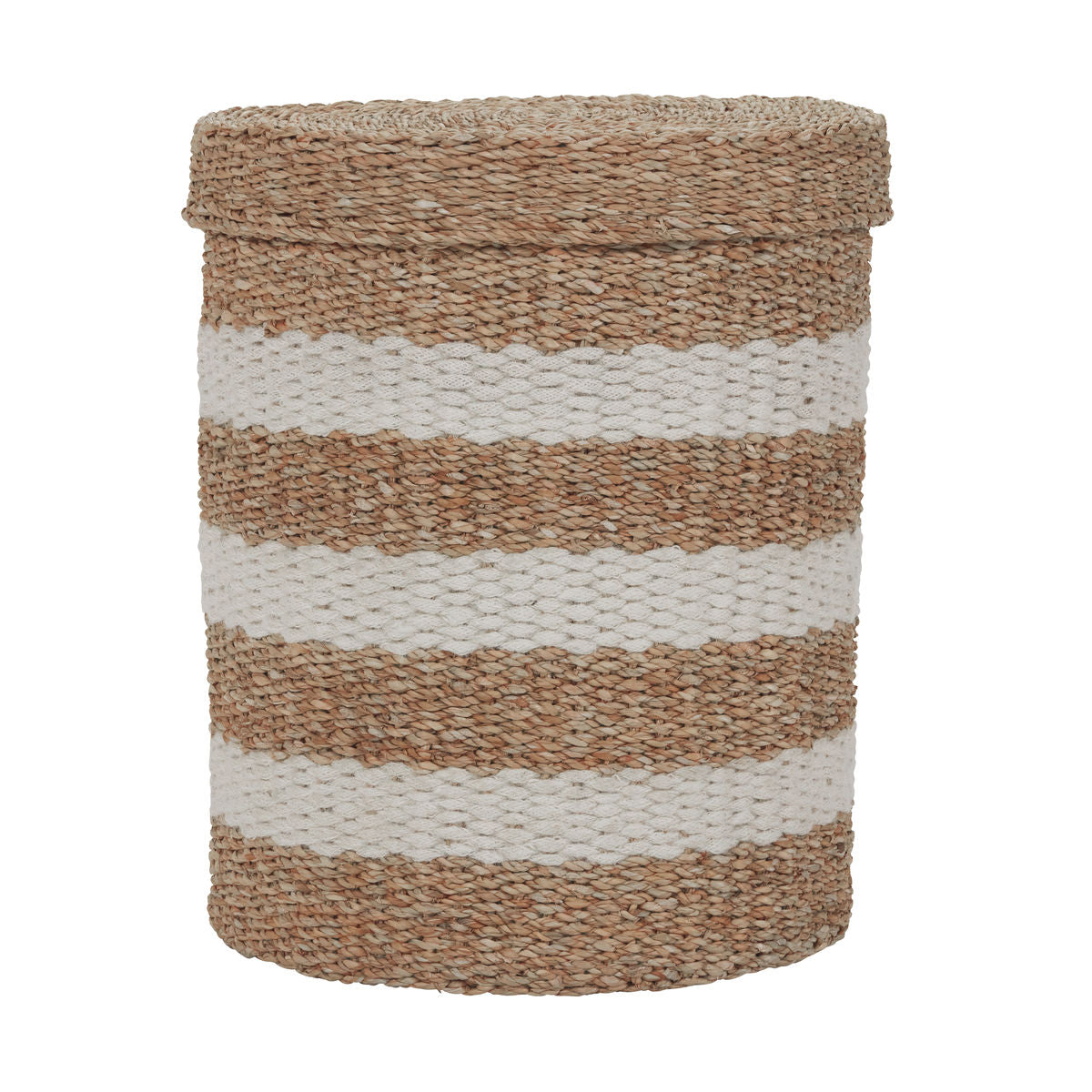Natural Striped Storage Baskets - Design Vintage