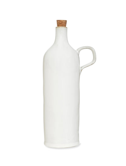Glazed Stoneware Oil Bottle