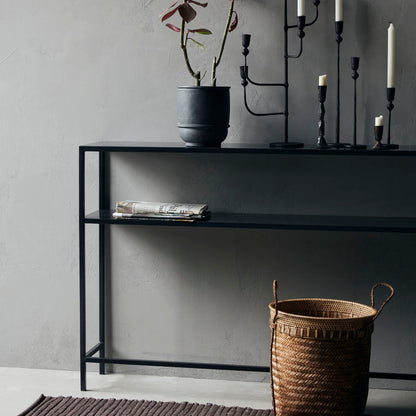 Oden Black Console Table - Design Vintage