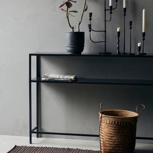 Oden Black Console Table - Design Vintage