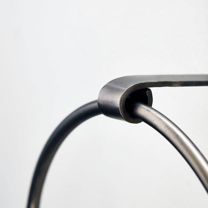 Black Round Towel Rail - Design Vintage