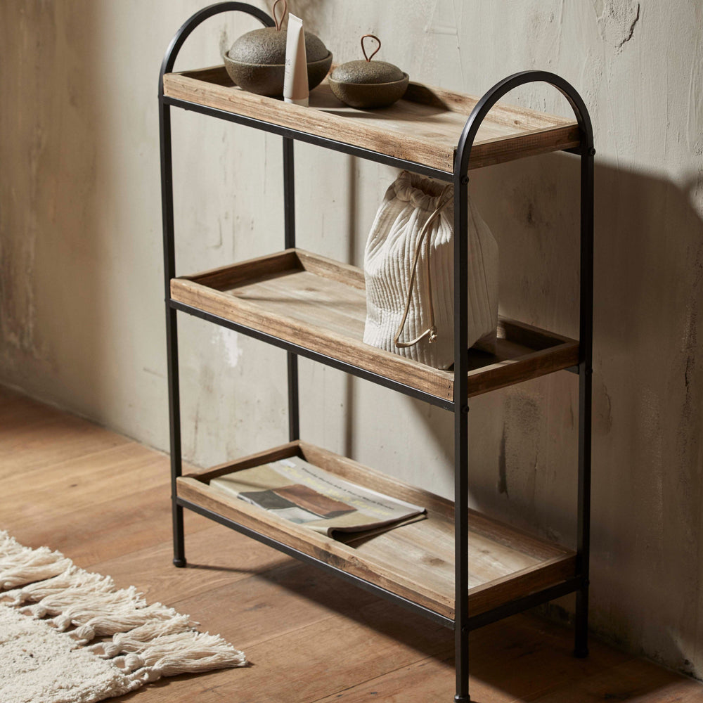 Reclaimed Wood & Iron Rack