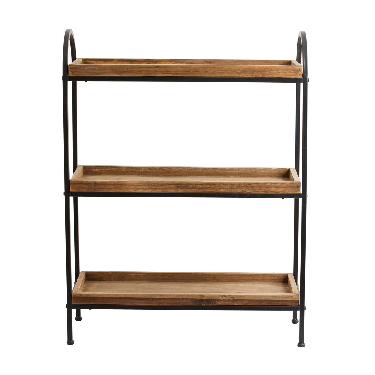 Rustic Iron Rack Reclaimed Wood & Iron Rack | Design Vintage | Storage Unit | Shelving