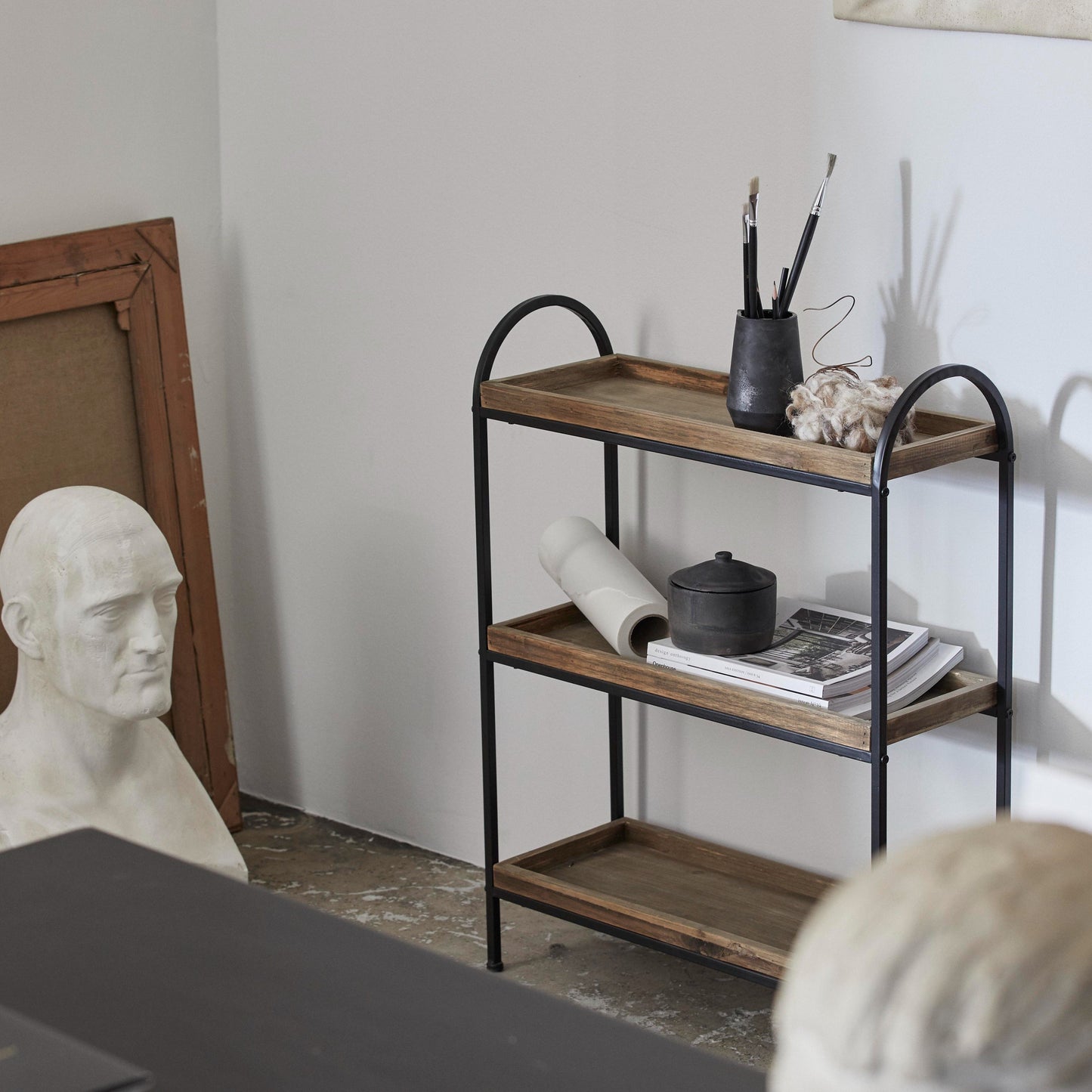 Reclaimed Wood & Iron Rack - Design Vintage