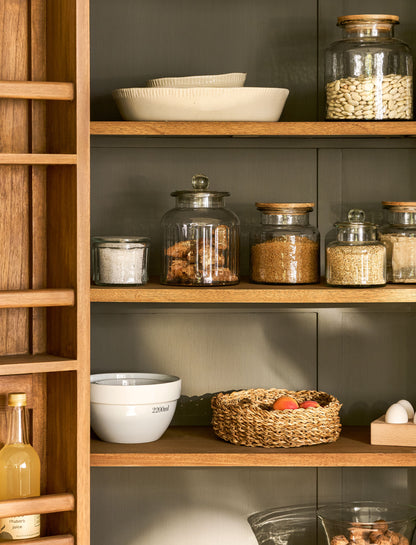Bayur Wood Double Door Pantry - Design Vintage