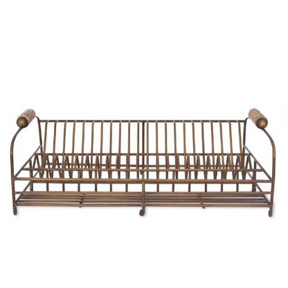 Antique Brass Dish Rack - Design Vintage
