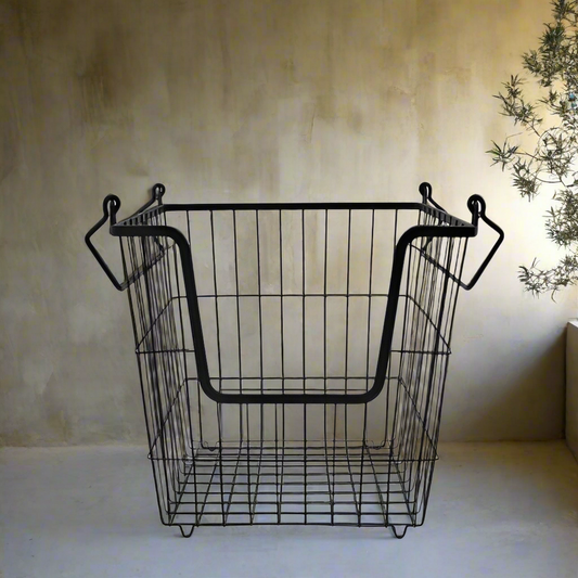 Square Stackable Basket - Design Vintage