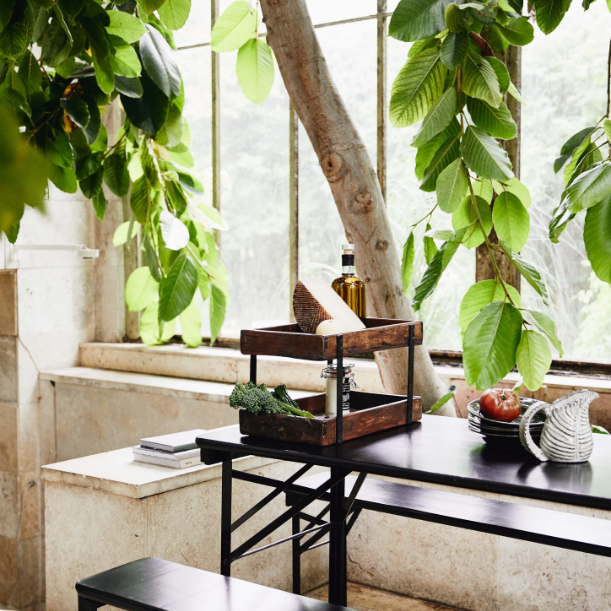 Reclaimed Wood Tiered Tray - Design Vintage