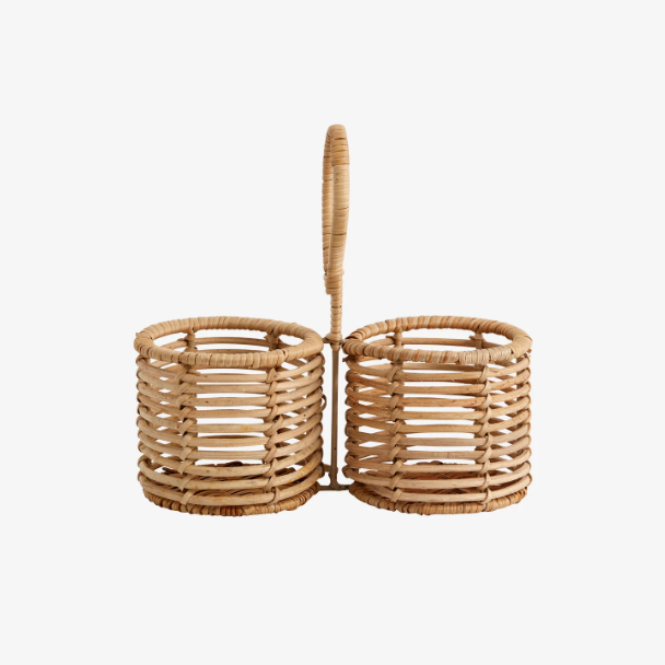 Rattan Condiment Basket - Design Vintage