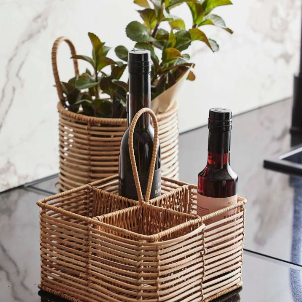 Rattan Condiment Basket - Design Vintage
