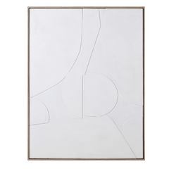 White Abstract Canvas