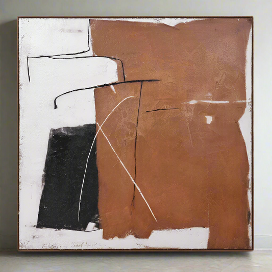 Square Abstract Canvas - Design Vintage