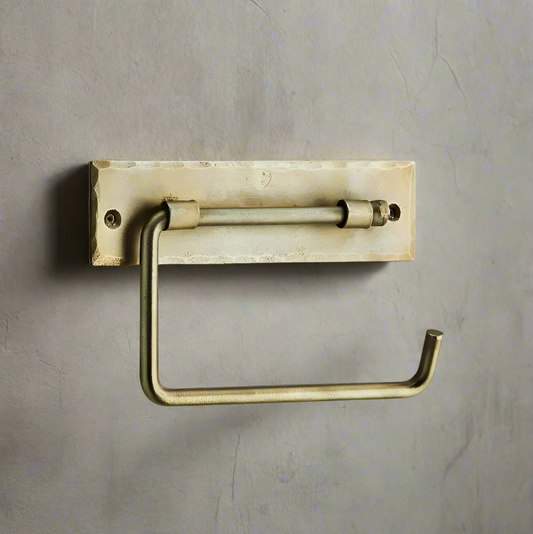 Antique Brass Toilet Roll Holder - Design Vintage