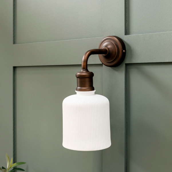 Fluted Ceramic Wall Light - Design Vintage