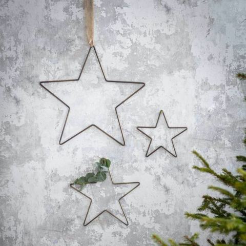 Set of Antique Brass Stars
