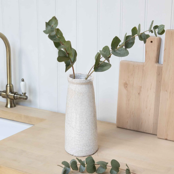 Slim Crackle Glaze Vase