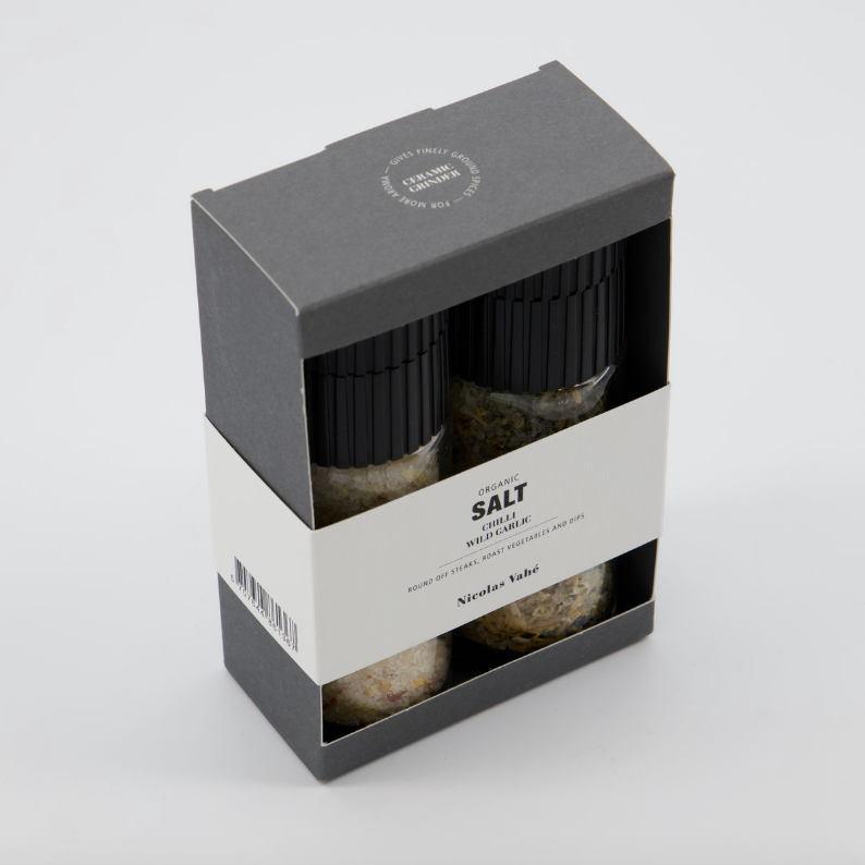 Chilli & Wild Garlic Salt Set - Design Vintage