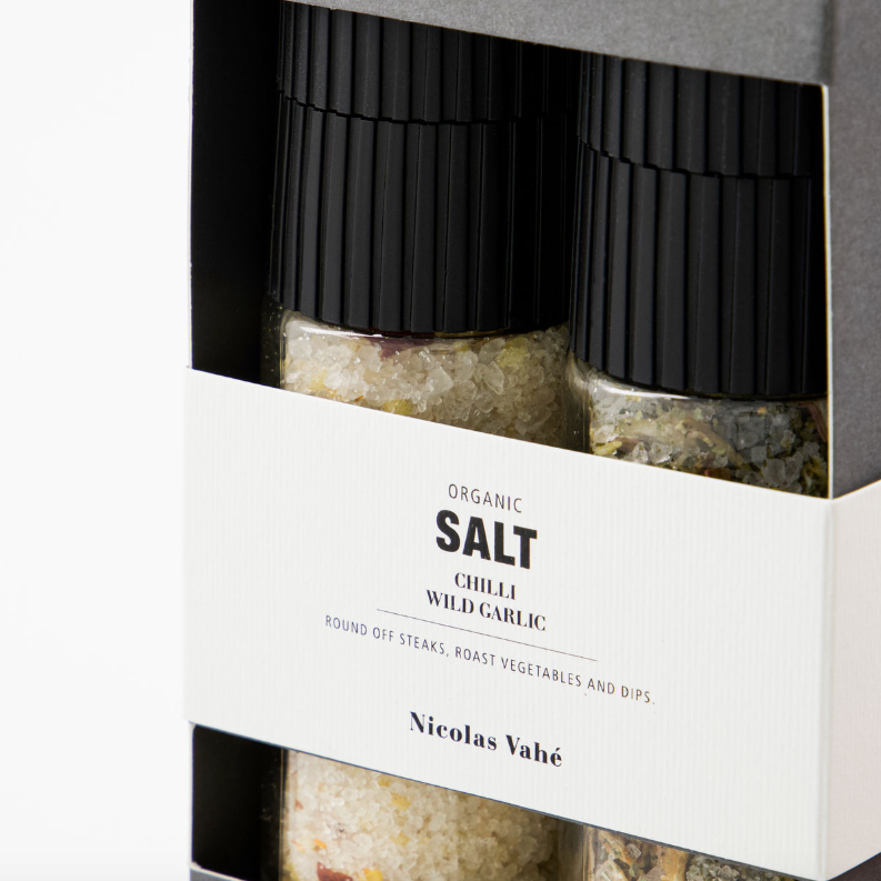 Chilli & Wild Garlic Salt Set - Design Vintage