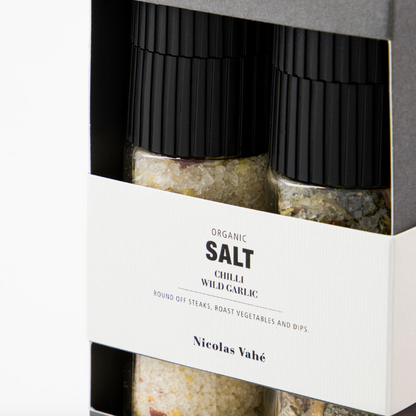 Chilli & Wild Garlic Salt Set - Design Vintage