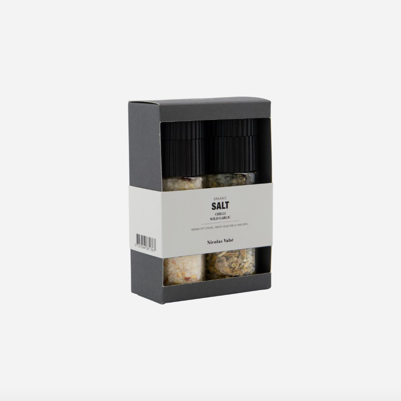 Chilli & Wild Garlic Salt Set - Design Vintage