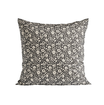 Liberty Print Charcoal Cushion - Design Vintage