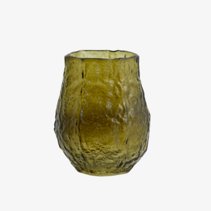 Olive Glass Vase
