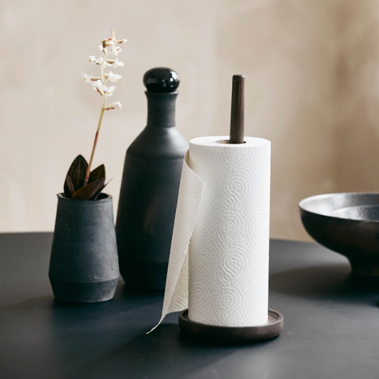 Acacia Kitchen Roll Stand - Design Vintage