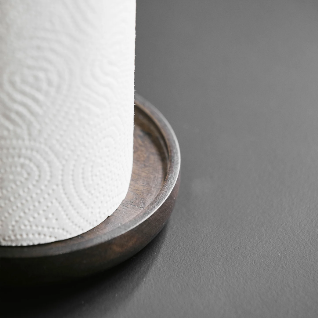 Acacia Kitchen Roll Stand - Design Vintage