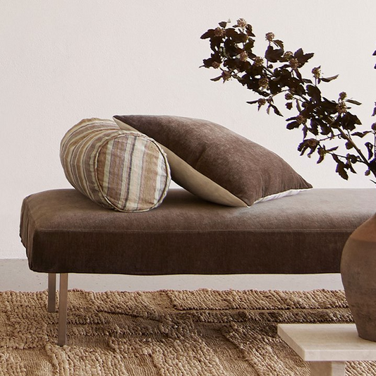 Mocha Velvet Cushion - Design Vintage