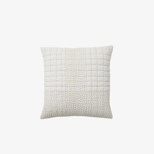 White Quilted Cushion - Design Vintage