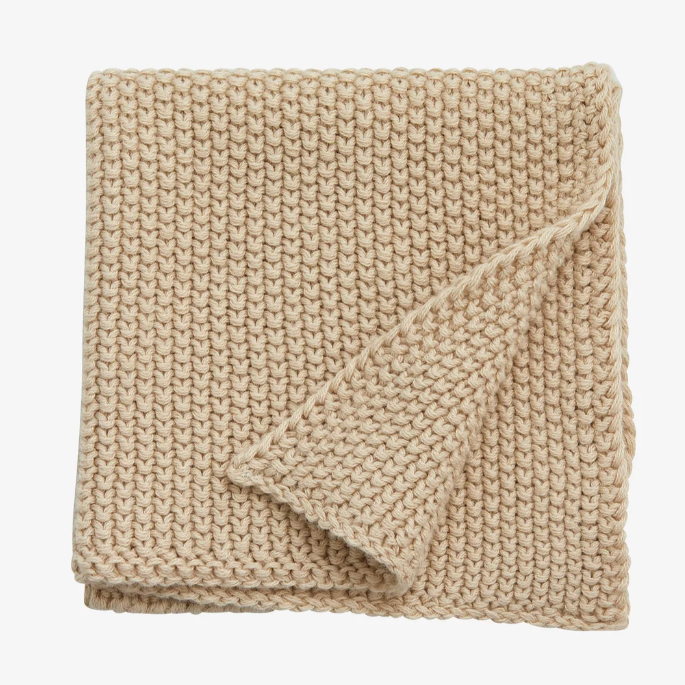 Sand Knitted Dish Cloth - Design Vintage