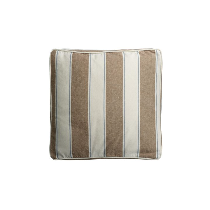Caramel Stripe Box Cushion - Design Vintage