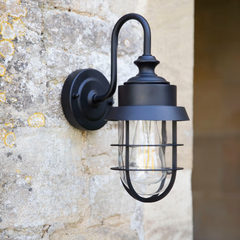 Black Outdoor Wall Light