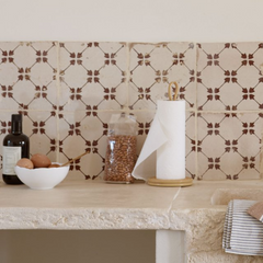 Rattan Kitchen Roll Stand