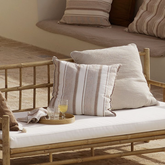 Lina Square Linen Cushion - Design Vintage